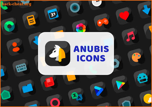 Anubis Black - Icon Pack screenshot
