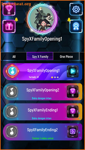 Anya Spy X Family Tiles Hop screenshot