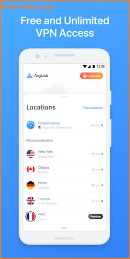 AnyLink Free VPN – Unlimited, Fast and Secure VPN screenshot