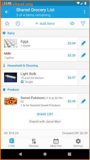 AnyList - Grocery Shopping List & Recipe Manager screenshot