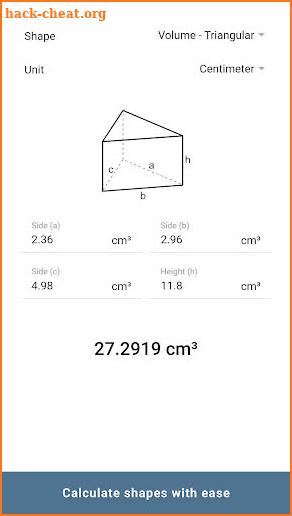 AnyShape Free - Calculate Perimeter, Area, Volume screenshot