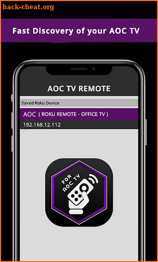AOC TV Remote for Roku OS Smart TV screenshot