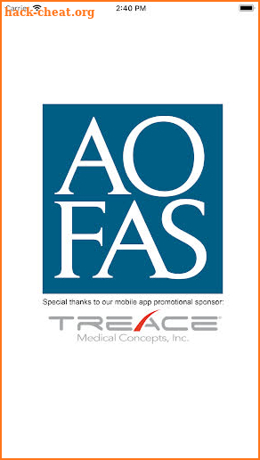 AOFAS Meetings screenshot