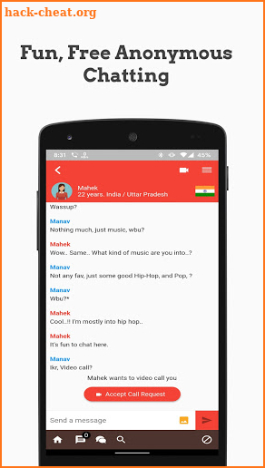Aomegle - Omegle Inspired Anonymous Chatting App screenshot