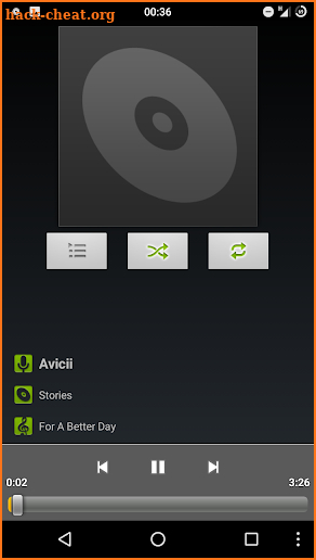 AOSP Music+ screenshot