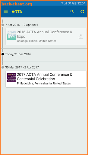 AOTA Annual Conference & Expo screenshot