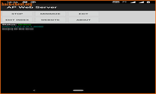 AP WebServer screenshot