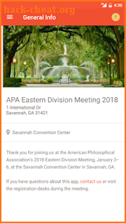 APA Philosophy Meetings screenshot