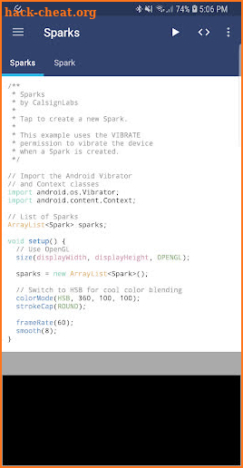 APDE - Android Processing IDE screenshot