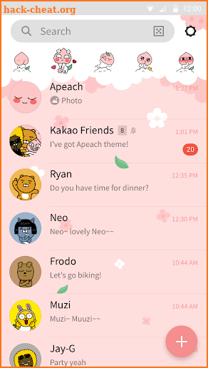 Apeach - KakaoTalk Theme screenshot