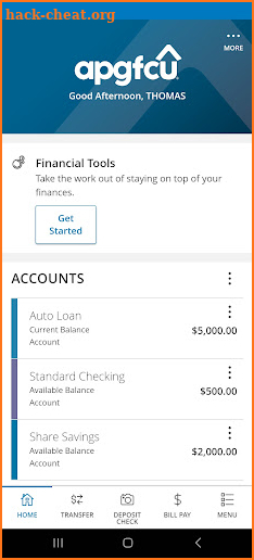 APGFCU Mobile Banking screenshot
