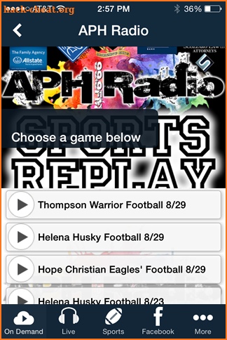 APH Radio screenshot