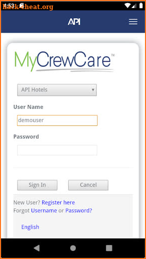 API MyCrewCare screenshot