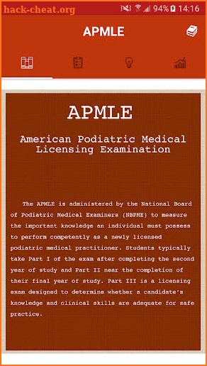 APMLE Podiatric Medical Licens screenshot