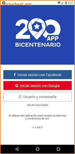 App BICENTENARIO screenshot