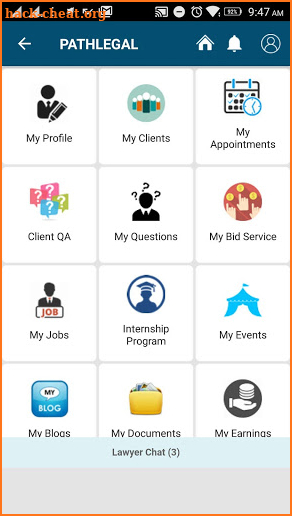 App for lawyers, law students & legal advice screenshot