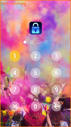 App Lock Master Holi Theme screenshot