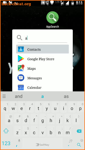 App Search screenshot