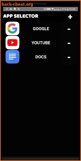 App Selector screenshot