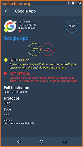 App Snitch screenshot