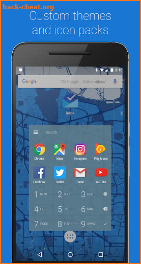 App Swap Drawer - T9 Search screenshot