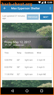 Appalachian Trail Forecast screenshot