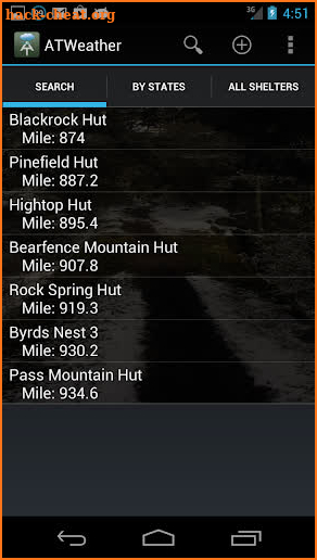 Appalachian Trail Weather screenshot