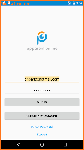 apParent Online screenshot