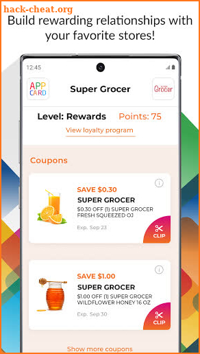 AppCard-Buy. Earn. Redeem. screenshot
