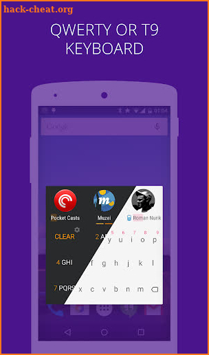 AppDialer X–T9 app search screenshot