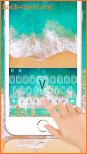 Apple Os10 Classic Water Keyboard Theme screenshot