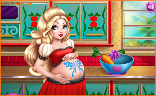 Apple Princess Pregnant Check-Up Newbaby Born Game screenshot