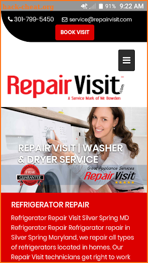 Appliance Repair Visit screenshot