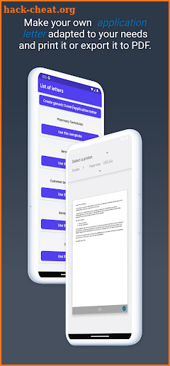 Application Letter Maker /Form screenshot