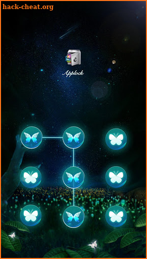 AppLock Live Theme Flying Butterfly screenshot