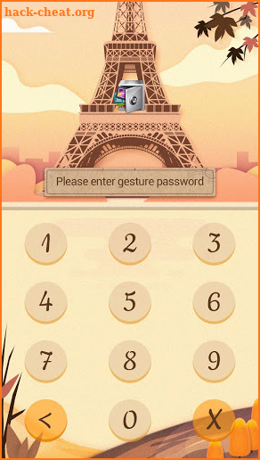 AppLock Theme Eiffel Tower screenshot