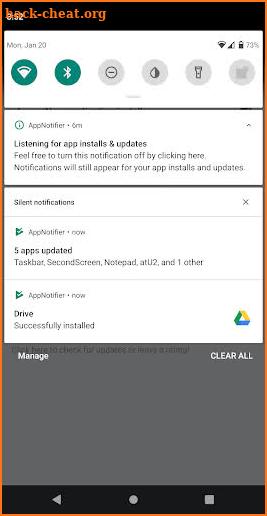 AppNotifier screenshot