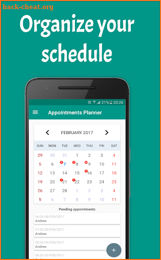 Appointments Planner screenshot