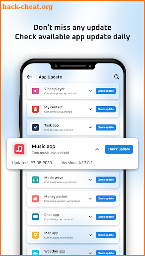 Apps & Software Update screenshot