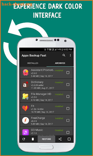 Apps Backup and Restore screenshot