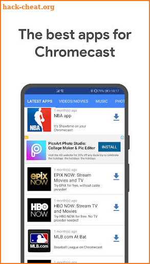 Apps for Chromecast - Your Chromecast Guide screenshot