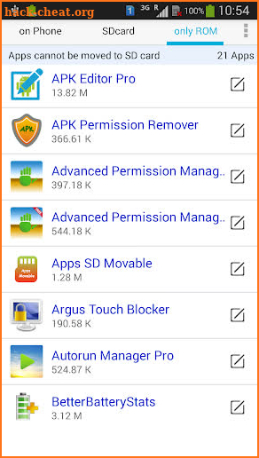 Apps Movable screenshot