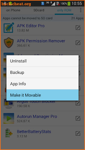 Apps Movable screenshot