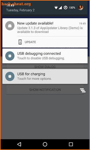 AppUpdater Library (Demo) screenshot
