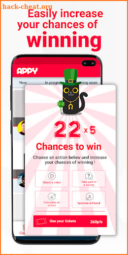 APPY 100% free contests game screenshot