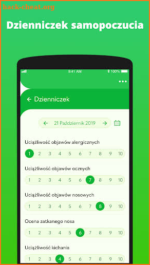 Apsik! - aplikacja dla alergików screenshot