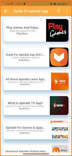 Aptoidé Aap 2021 Guide screenshot