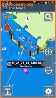 Aqua Map Florida Marine GPS screenshot