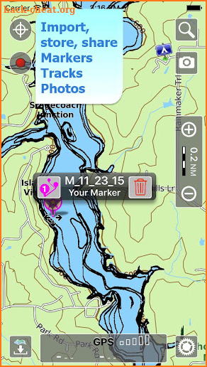 Aqua Map Illinois Lakes GPS screenshot