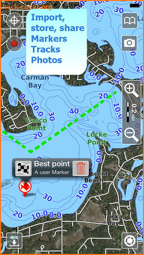 Aqua Map Lakes - Fishing Chart screenshot
